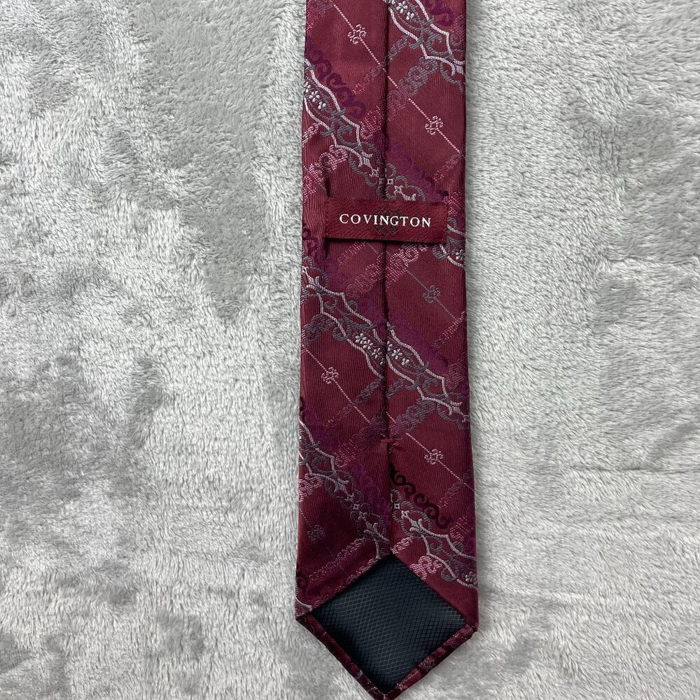 Covington Men's Classic 100% Silk Neck Tie - Picture 4 of 4